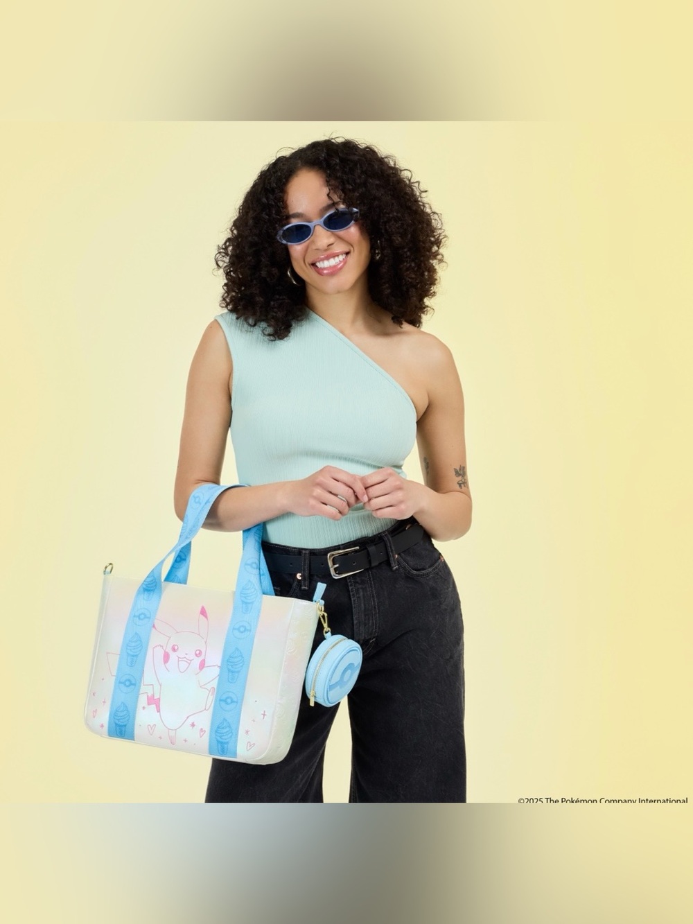Loungefly- Pokémon Iridescent Pikachu Tote
Crossbody Bag with Coin Bag - Picture 5 of 7